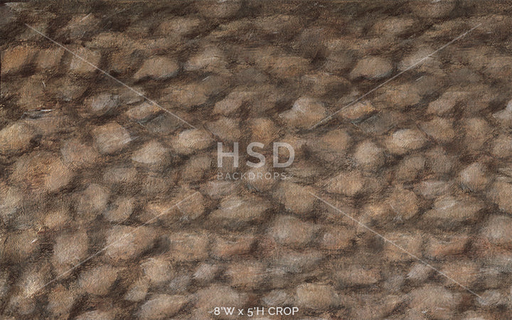 Dark Cobblestone Road Floor Mat - HSD Photography Backdrops