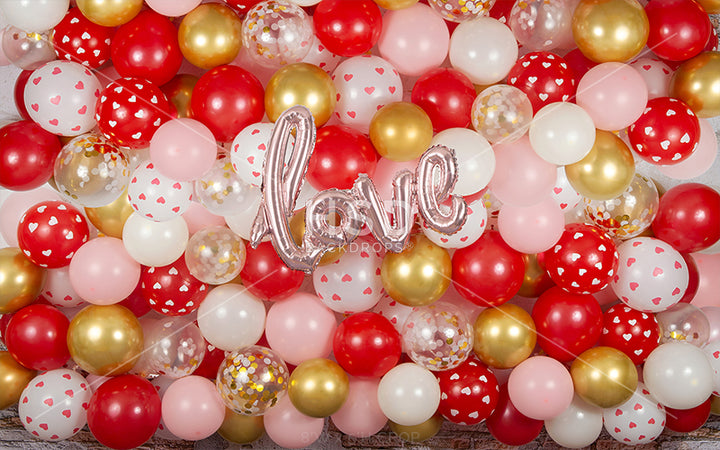 Love Balloon Wall - HSD Photography Backdrops