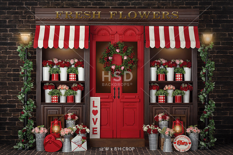 Cupid's Flower Shop - HSD Photography Backdrops