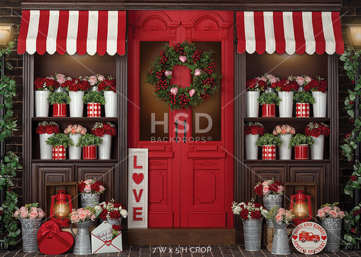 Cupid's Flower Shop - HSD Photography Backdrops