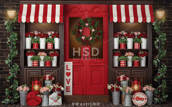 Cupid's Flower Shop - HSD Photography Backdrops