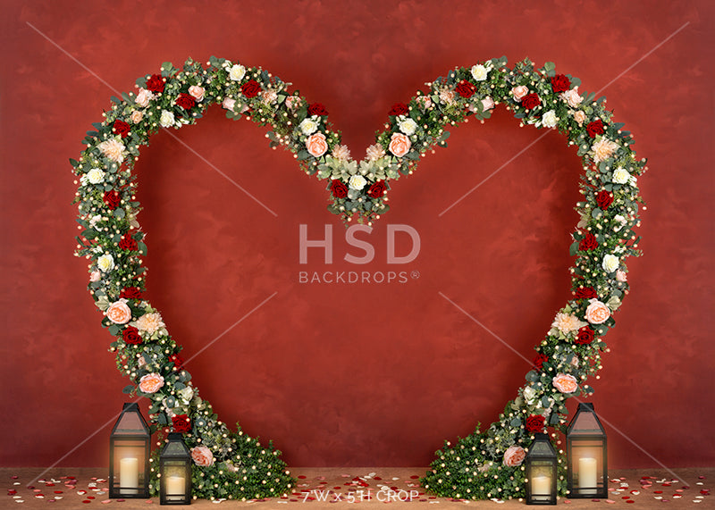 Floral Heart - HSD Photography Backdrops
