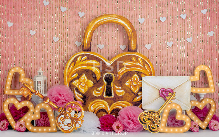 Key to My Heart - HSD Photography Backdrops