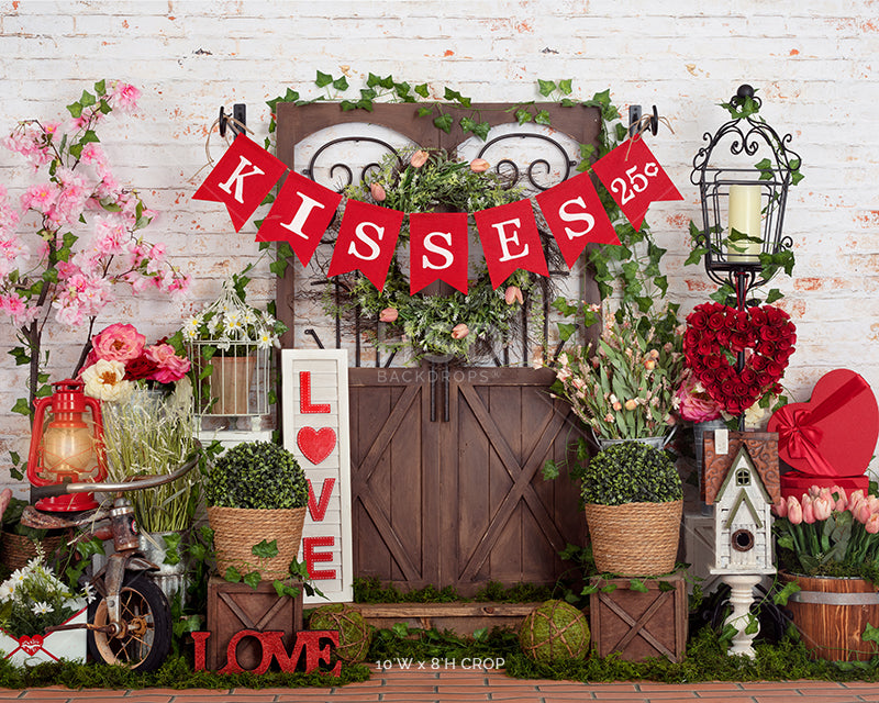 Love Blooms Here (banner) - HSD Photography Backdrops