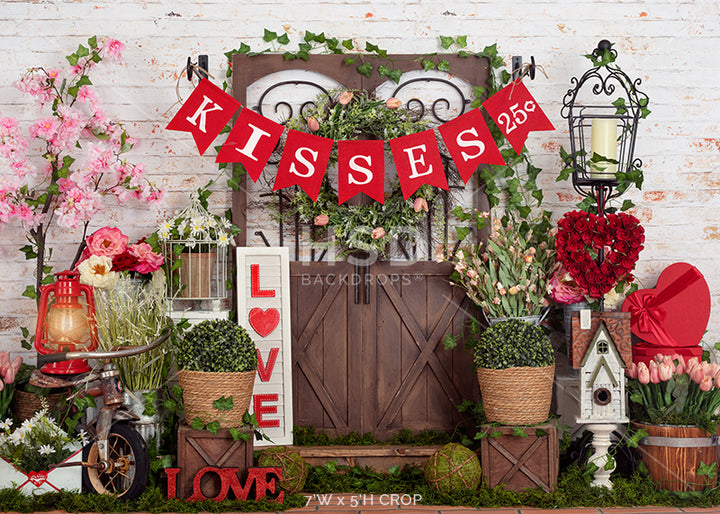 Love Blooms Here (banner) - HSD Photography Backdrops
