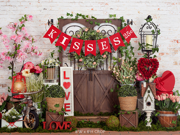 Love Blooms Here (banner) - HSD Photography Backdrops