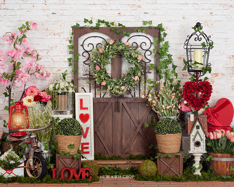 Love Blooms Here - HSD Photography Backdrops