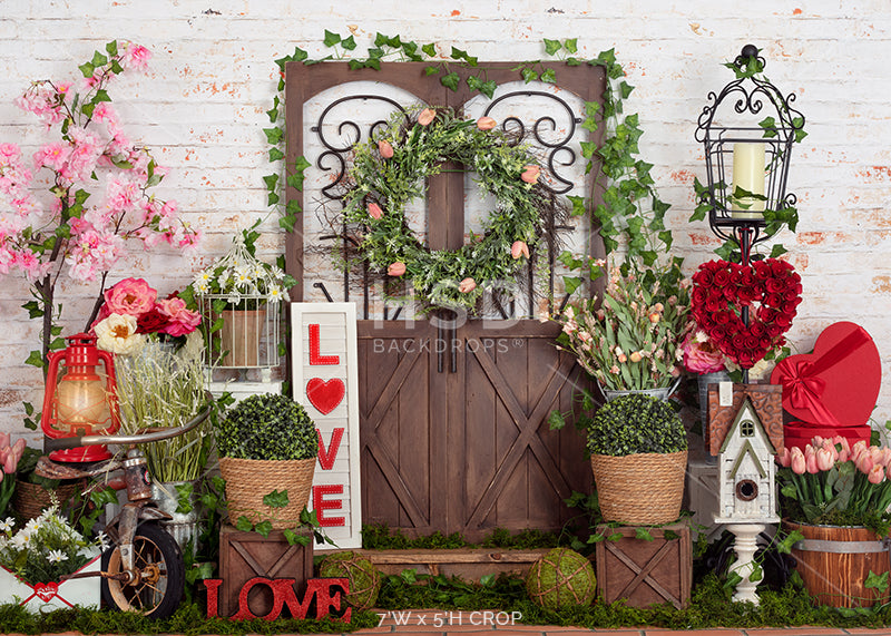 Love Blooms Here - HSD Photography Backdrops