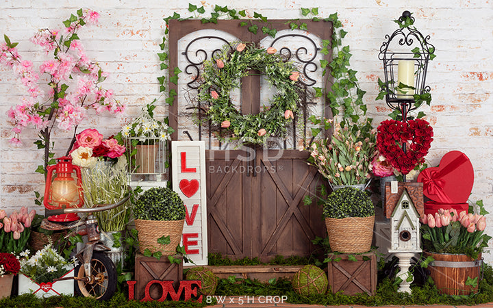 Love Blooms Here - HSD Photography Backdrops