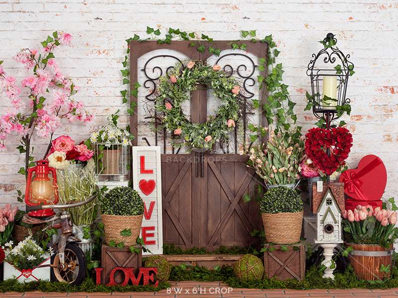 Love Blooms Here - HSD Photography Backdrops