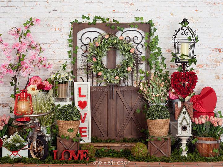 Love Blooms Here - HSD Photography Backdrops