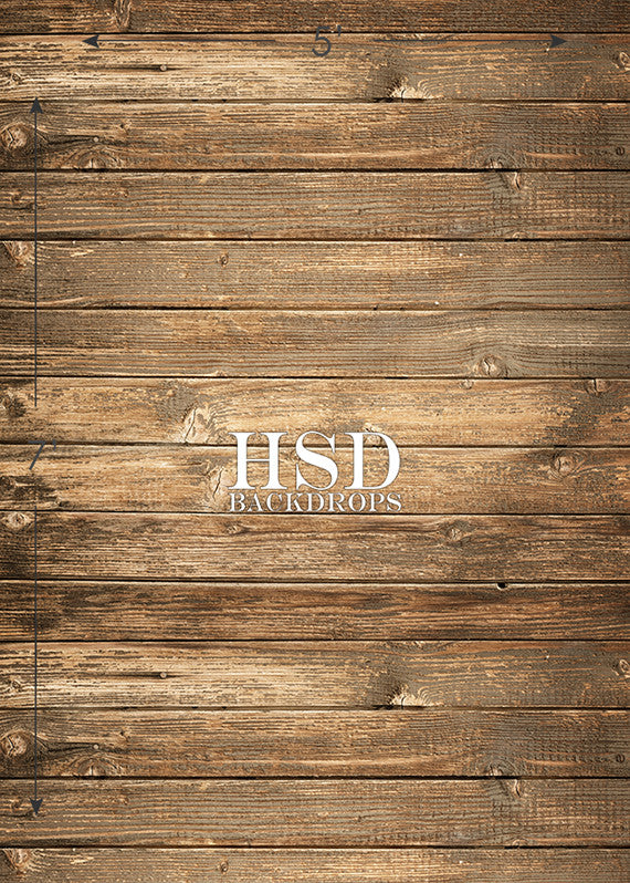 Worn Wood Floor Floor Drop - HSD Photography Backdrops