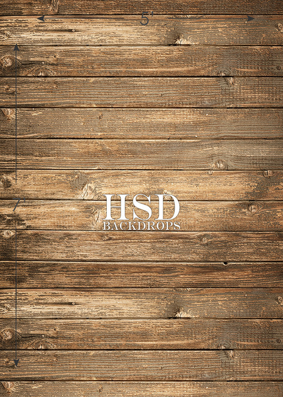 Worn Wood Floor Floor Drop - HSD Photography Backdrops 