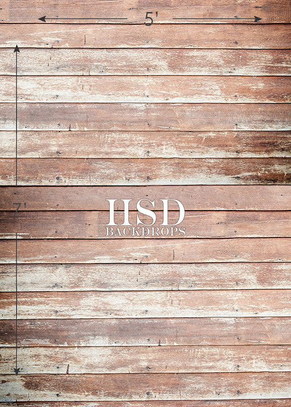 Rustic & Worn Floor Drop - HSD Photography Backdrops 
