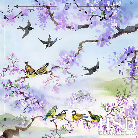 Purple Blossom - HSD Photography Backdrops