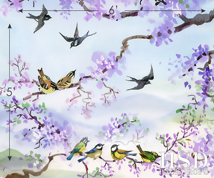 Purple Blossom - HSD Photography Backdrops