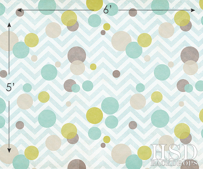 Confetti Blue Green - HSD Photography Backdrops