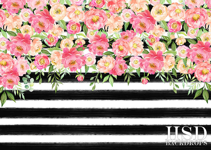 Striped Kate La Fleur - HSD Photography Backdrops