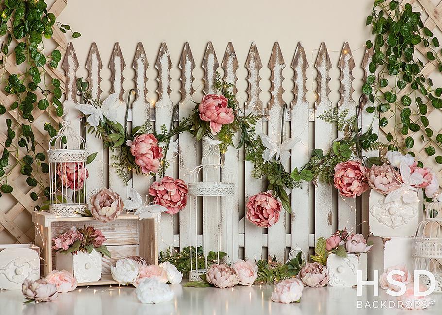 Butterflies & Blooms - HSD Photography Backdrops