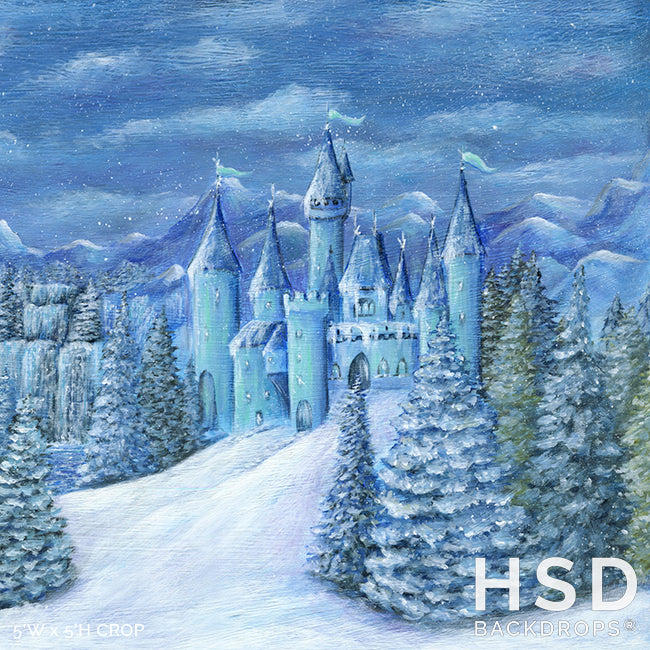 Ice Princess Winter Castle - HSD Photography Backdrops