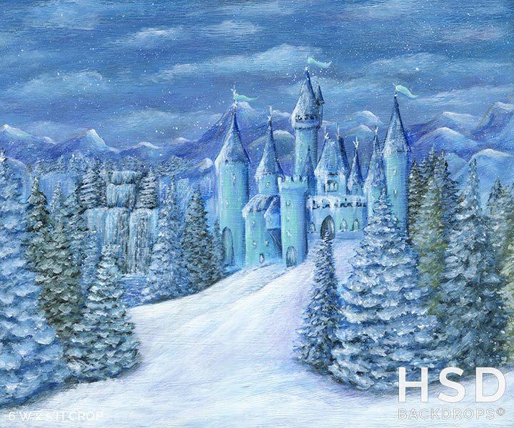Ice Princess Winter Castle - HSD Photography Backdrops 