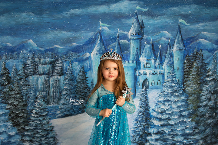 Ice Princess Winter Castle - HSD Photography Backdrops
