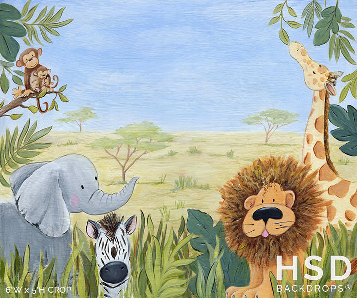 Baby Safari Theme - HSD Photography Backdrops