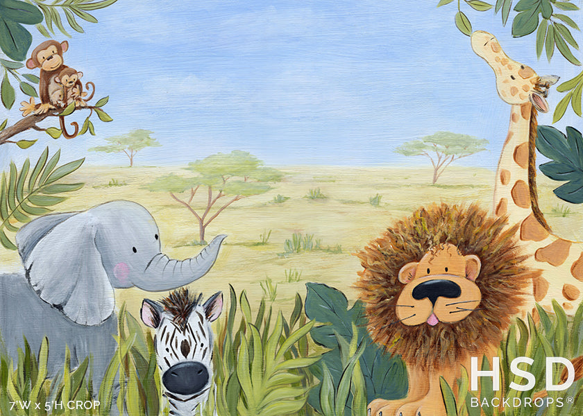 Baby Safari Theme - HSD Photography Backdrops