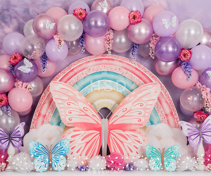 Butterfly Theme Birthday - HSD Photography Backdrops 