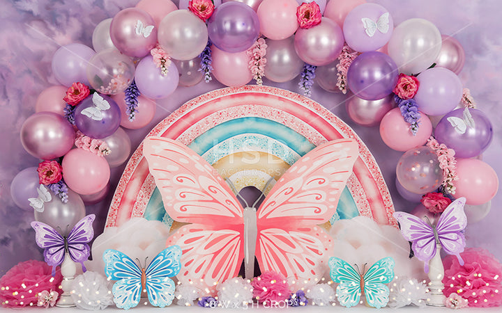 Butterfly Theme Birthday - HSD Photography Backdrops