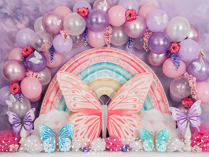 Butterfly Theme Birthday - HSD Photography Backdrops