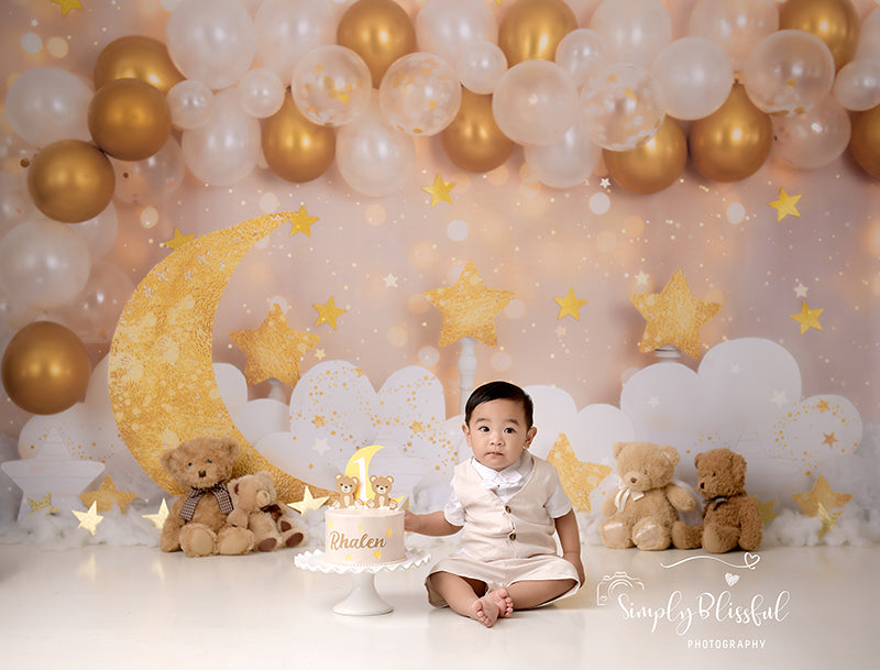 Twinkle Twinkle Little Star (Gold) - HSD Photography Backdrops 