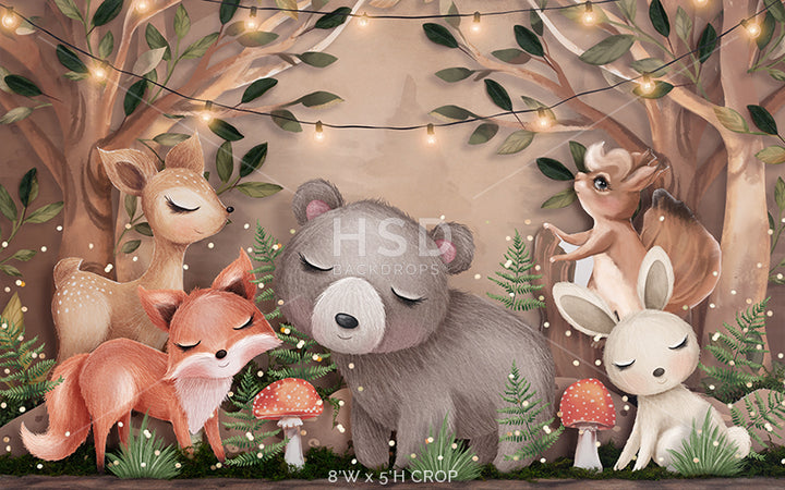 Woodland Forest Animals - HSD Photography Backdrops