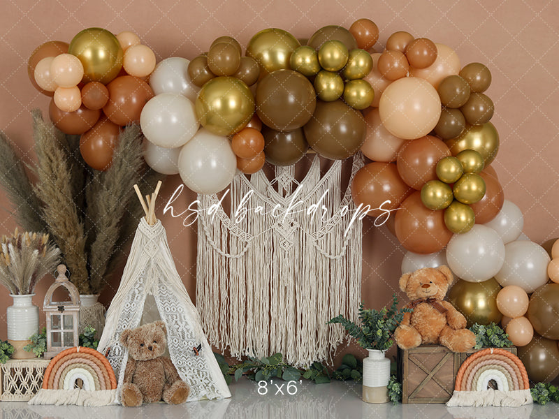 Boho Bears - HSD Photography Backdrops