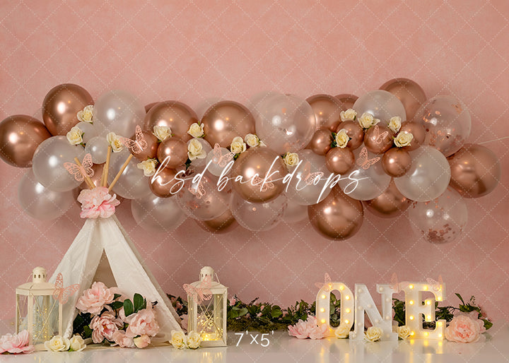 Boho Butterfly Birthday (ONE) - HSD Photography Backdrops
