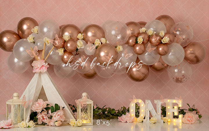 Boho Butterfly Birthday (ONE) - HSD Photography Backdrops