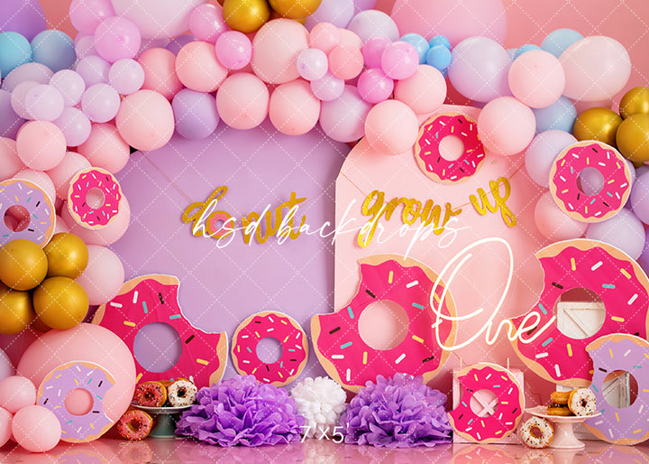 Donut Grow Up (girl) - HSD Photography Backdrops