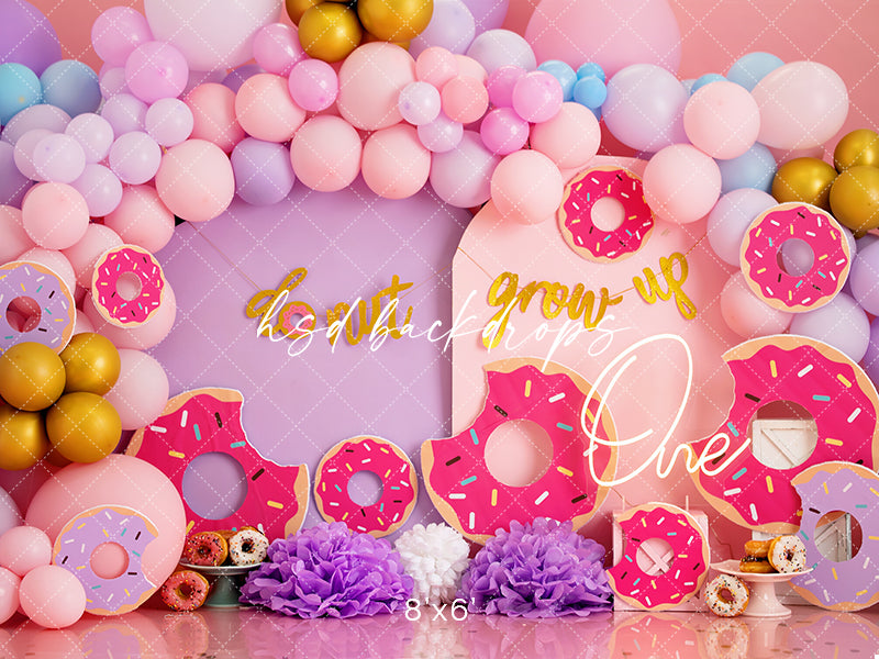 Donut Grow Up (girl) - HSD Photography Backdrops