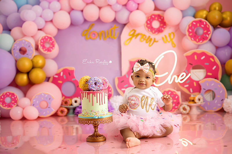 Donut Grow Up (girl) - HSD Photography Backdrops