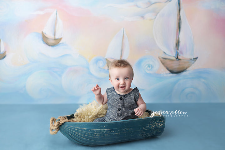 Whimsical Sailboats - HSD Photography Backdrops