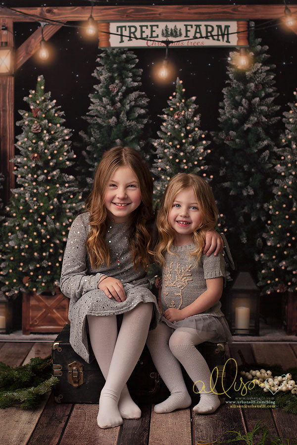 Tree Farm Under the Stars - HSD Photography Backdrops