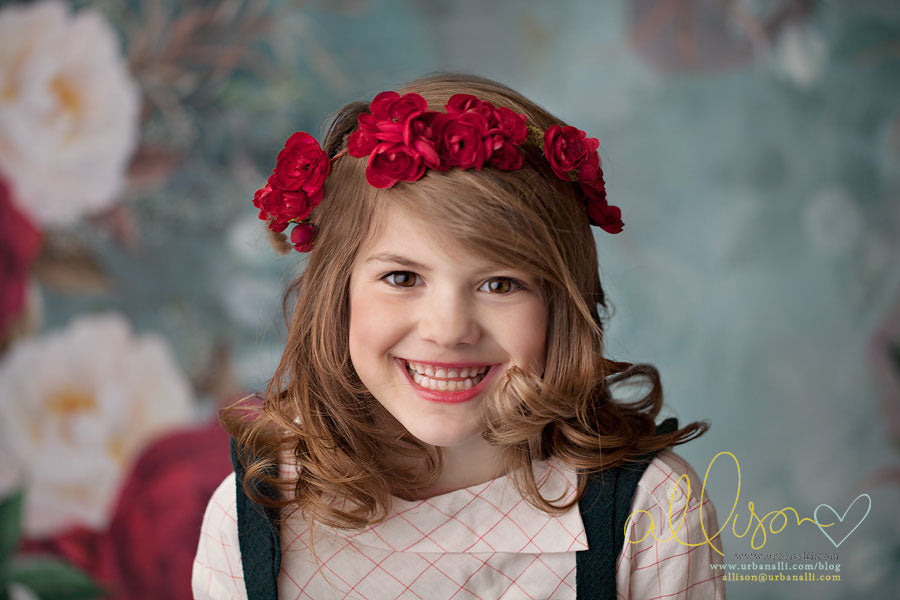 Kate Christmas Floral - HSD Photography Backdrops