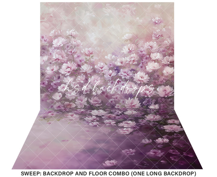 Adelaide Fine Art Floral Backdrop (sweep options) - HSD Photography Backdrops 