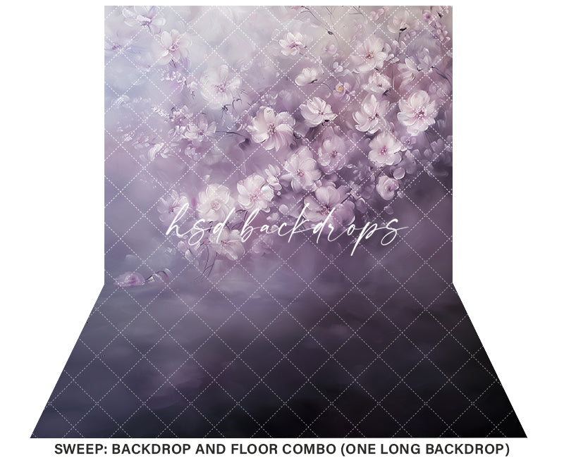 Myla Fine Art Floral Backdrop (sweep options) - HSD Photography Backdrops 