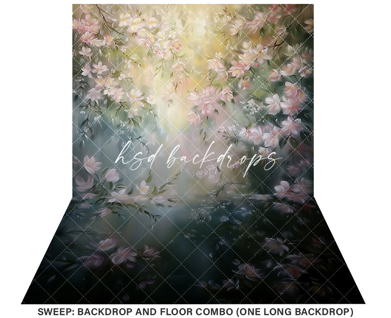 Haven Fine Art Floral Backdrop (sweep options) - HSD Photography Backdrops 