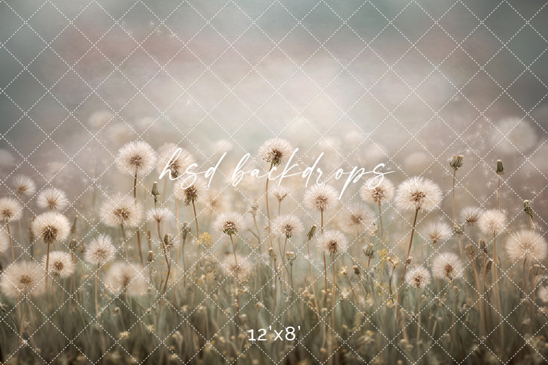 Dandelion Daydream – Soft Meadow Photography Backdrop