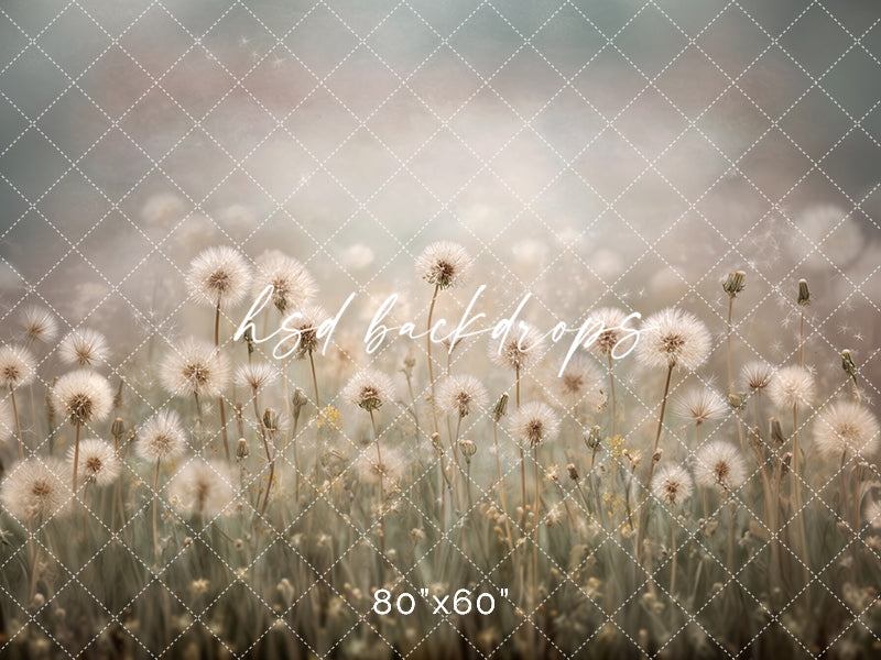 Dandelion Daydream – Soft Meadow Photography Backdrop