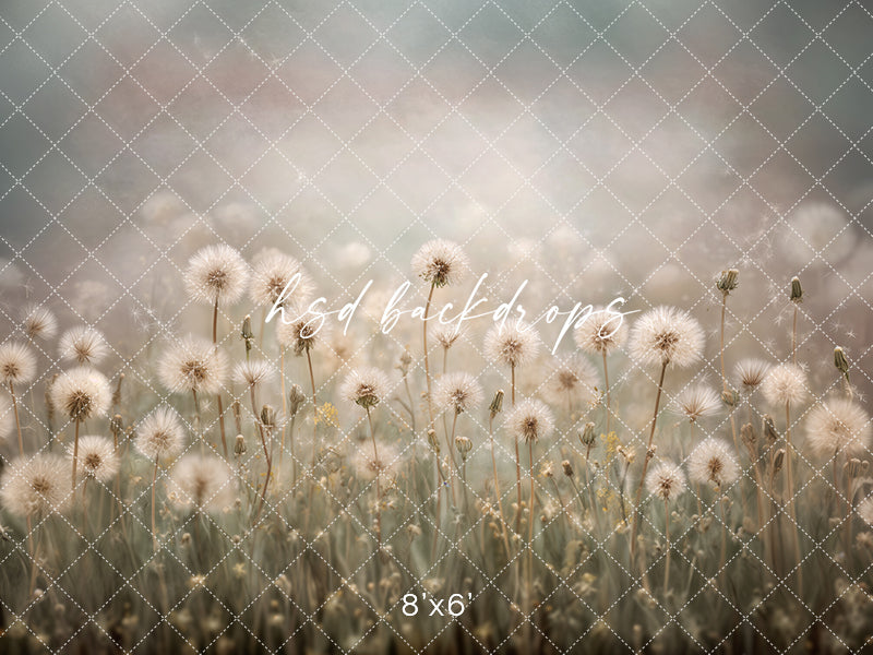 Dandelion Daydream – Soft Meadow Photography Backdrop