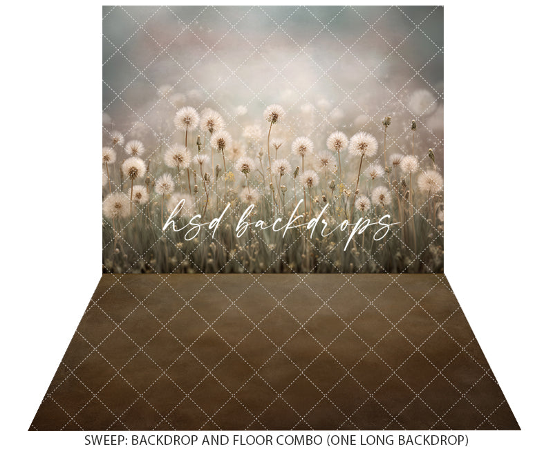 Dandelion Daydream – Soft Meadow Photography Backdrop