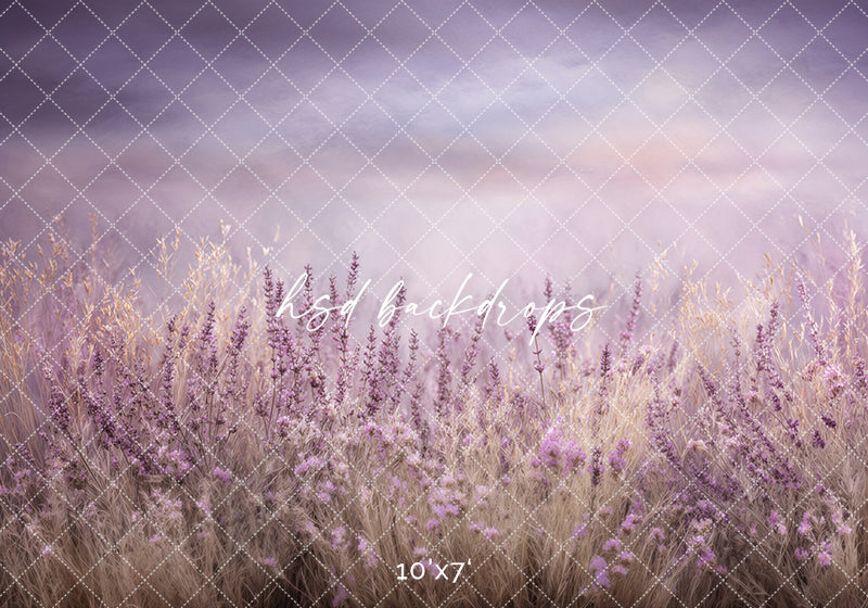 Lavender Haze Meadow – Soft Floral Backdrop